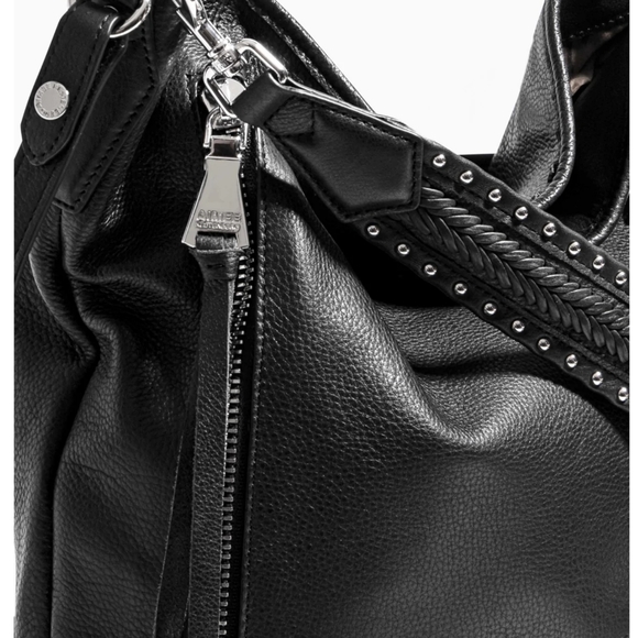 AIMEE KESTENBERG Zip Me Up Black Convertible Hobo Bag - Picture 5 of 11